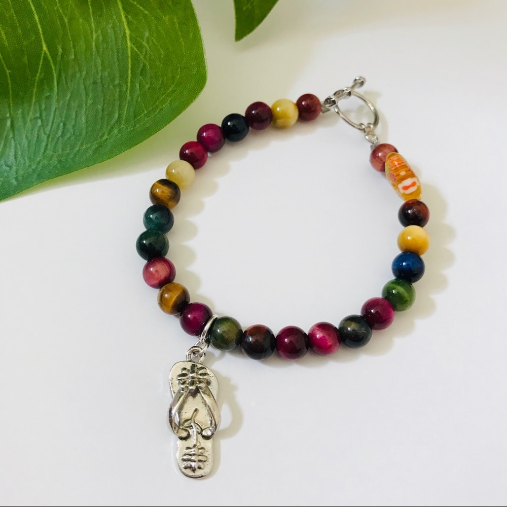 Stunning handmade bracelet with real stones